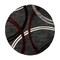 World Rug Gallery Modern Wavy Circles Design 6'6'' Round Red 377RED6RND - alternate 2